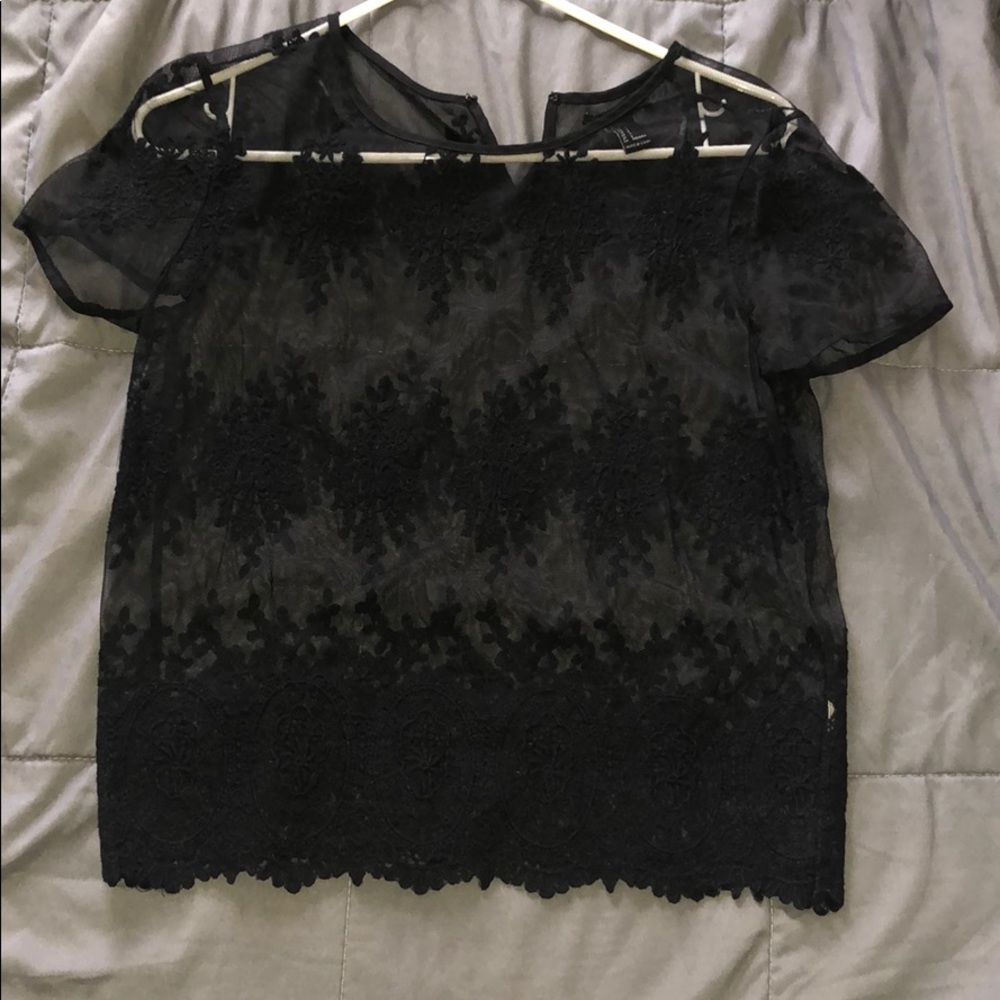 Black Transparent Shirt